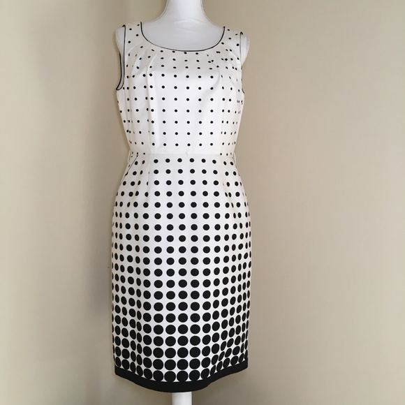 Tahari Dresses & Skirts - Tahari Polka Career Sheath Dress Size 8